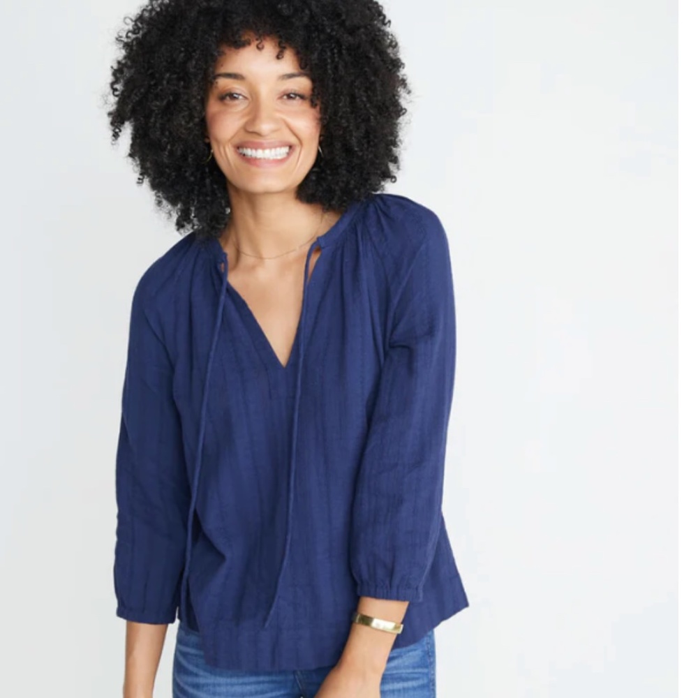 Marine Layer Penny Blouse, Twilight Sz XL